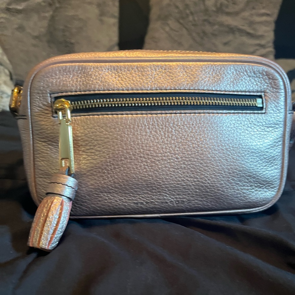Marc Jacobs Rose Gold Camera Crossbody Bag
